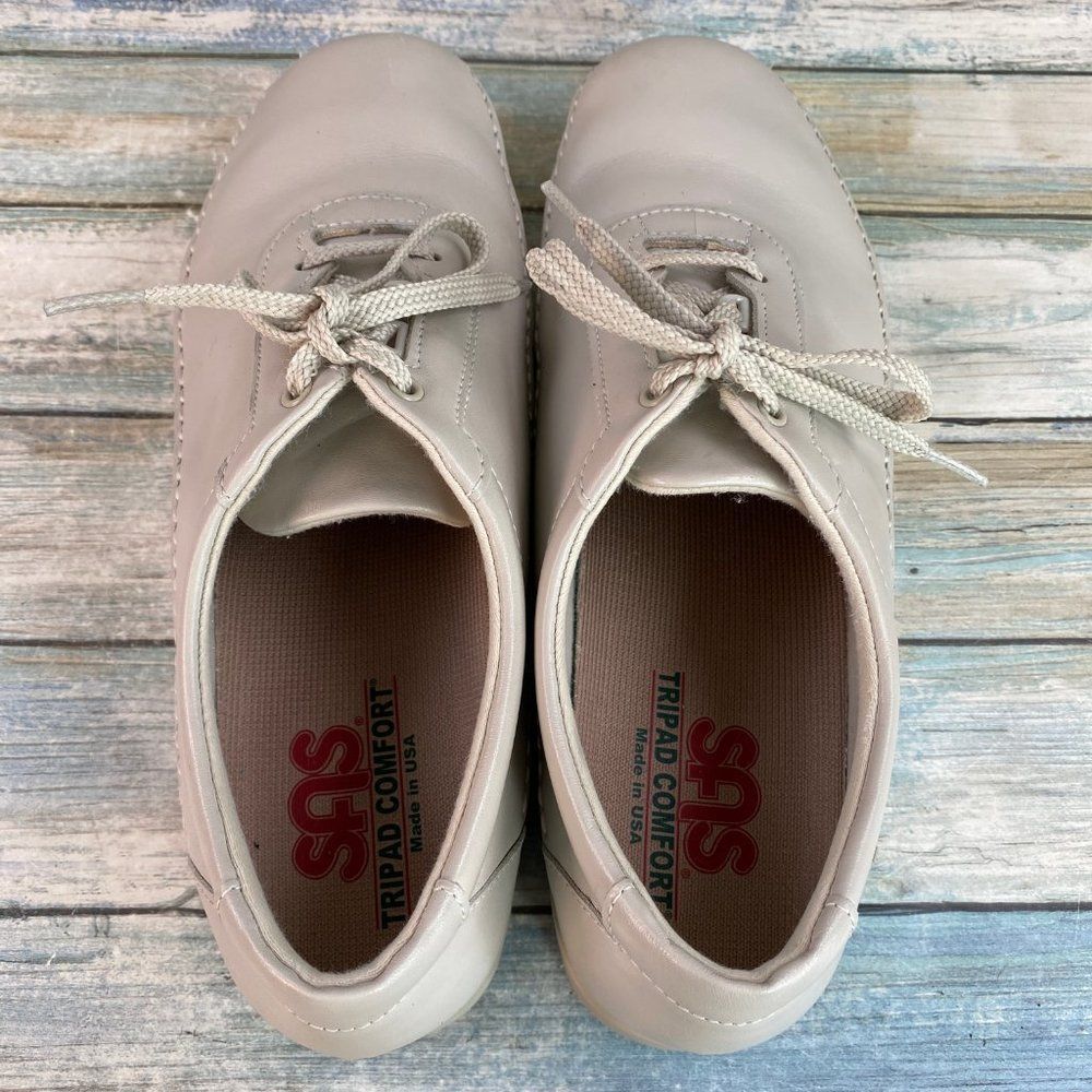 SAS Stivaletti Donna Bethany - Pelle Beige (Incenso), Tacco 3,2 Cm, Plantare Rimovibile, 39 EU
